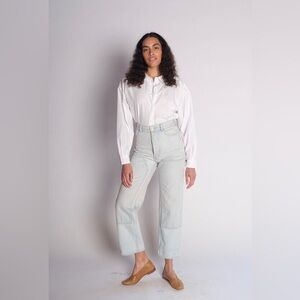 Jesse Kamm handy in pale blue Japanese denim